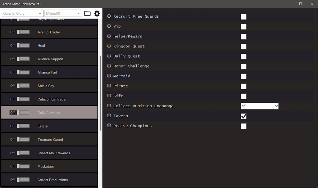 Guns of Glory Bot Settings 2