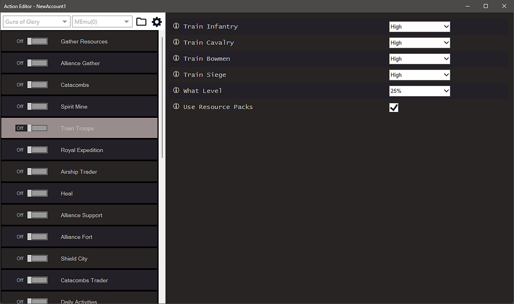 Guns Of Glory Bot 7 Guns Of Glory Bot Settings 3