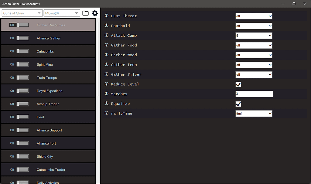 Guns Of Glory Bot 4 Guns Of Glory Bot Settings