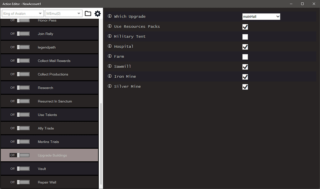 King Of Avalon Bot 4 King Of Avalon Bot Settings