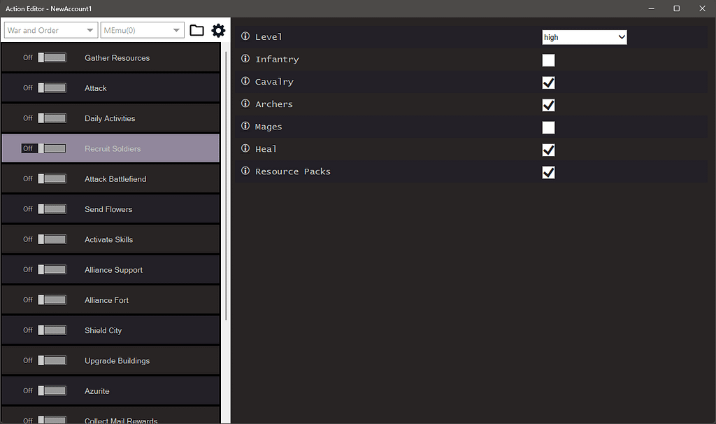 War And Order Bot 3 War And Order Bot Settings 4