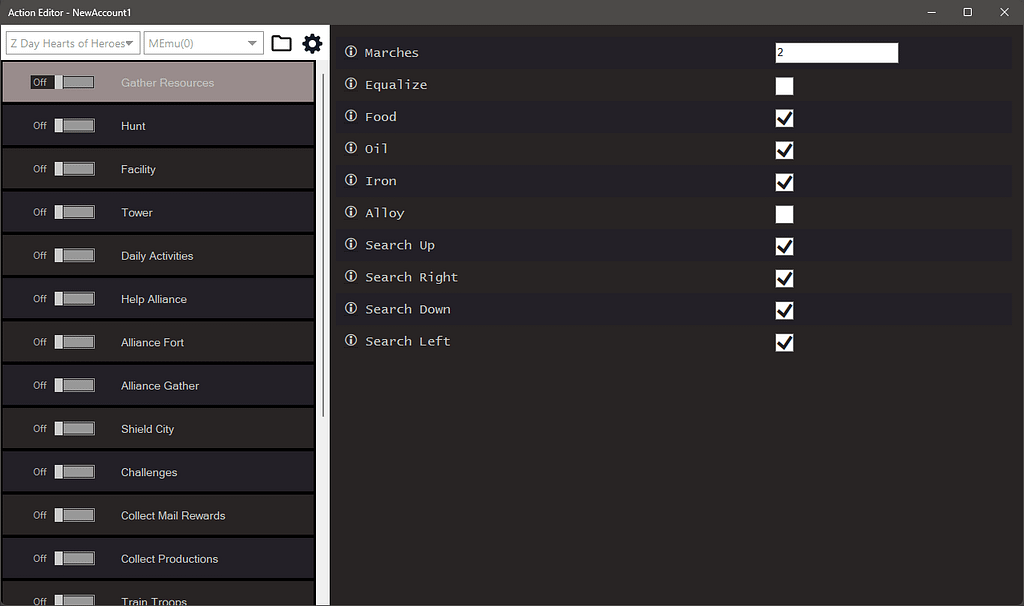 Zday Hoh Bot Settings
