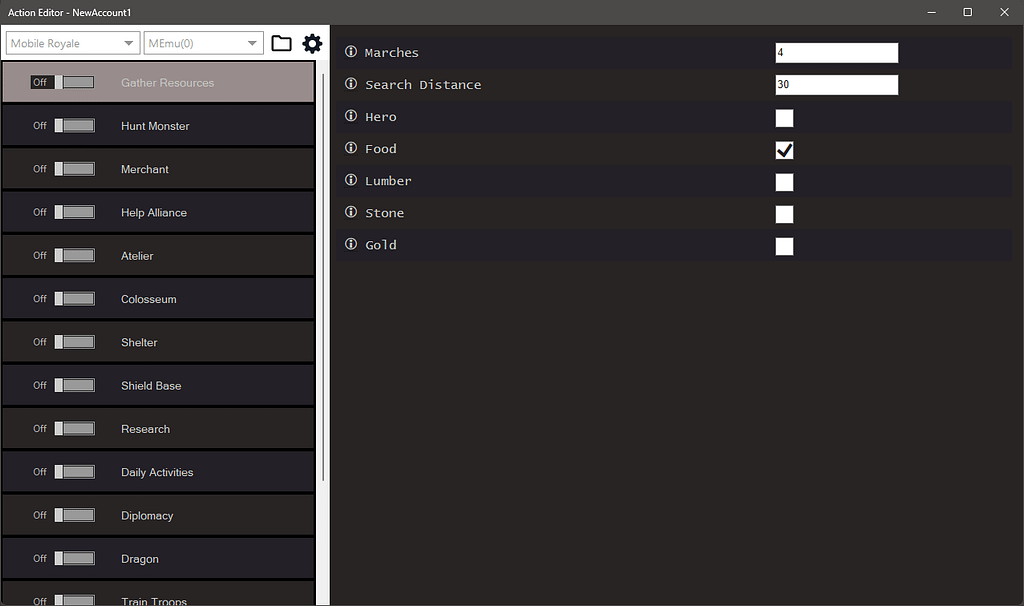 Mobile Royale Bot Settings 3