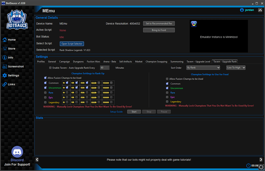 Raid Shadow Legends Bot 13 Raid Shadow Legends Bot Settings 1