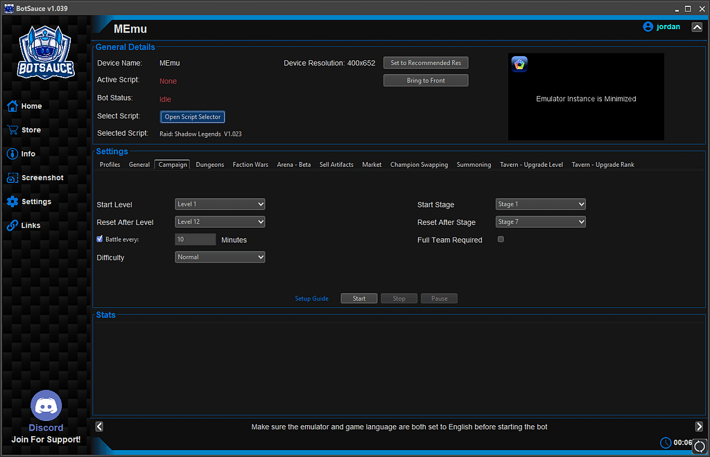 Raid Shadow Legends Bot 8 Raid Shadow Legends Bot Settings 6
