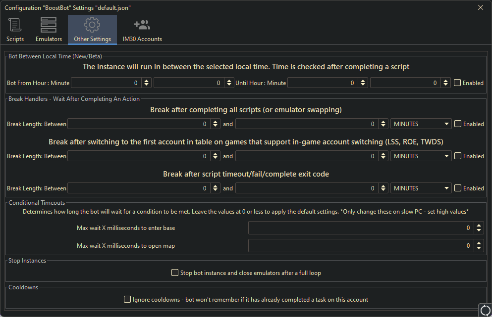 Boostbot Settings 3