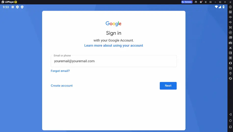 Login to Google Play